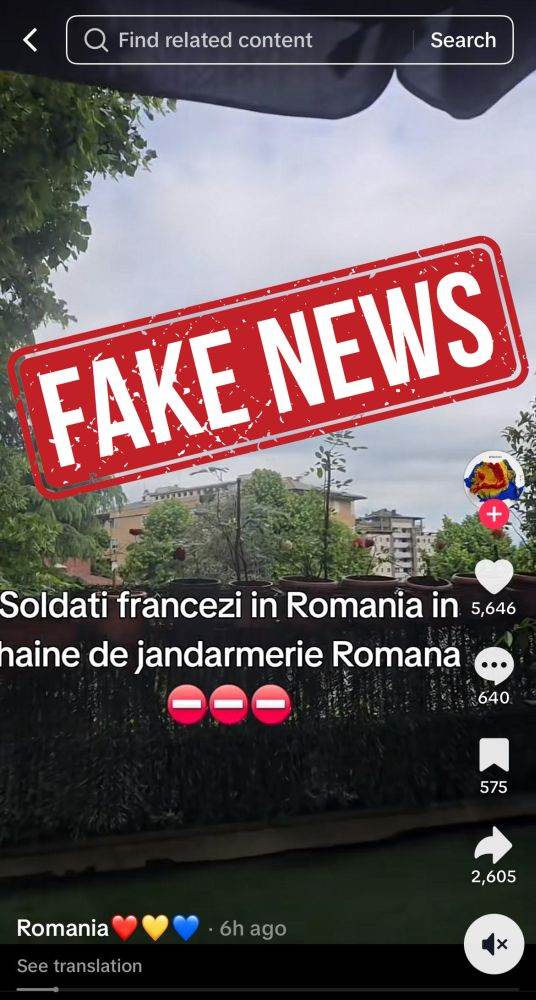 Tentativă de manipulare pe TikTok: Informaţii false despre militari francezi în uniforme ale Jandarmeriei 