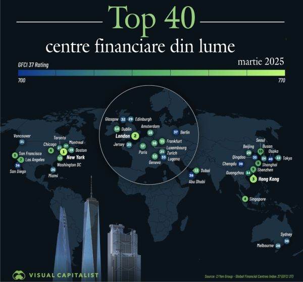 The most important financial centers in the world in 2025