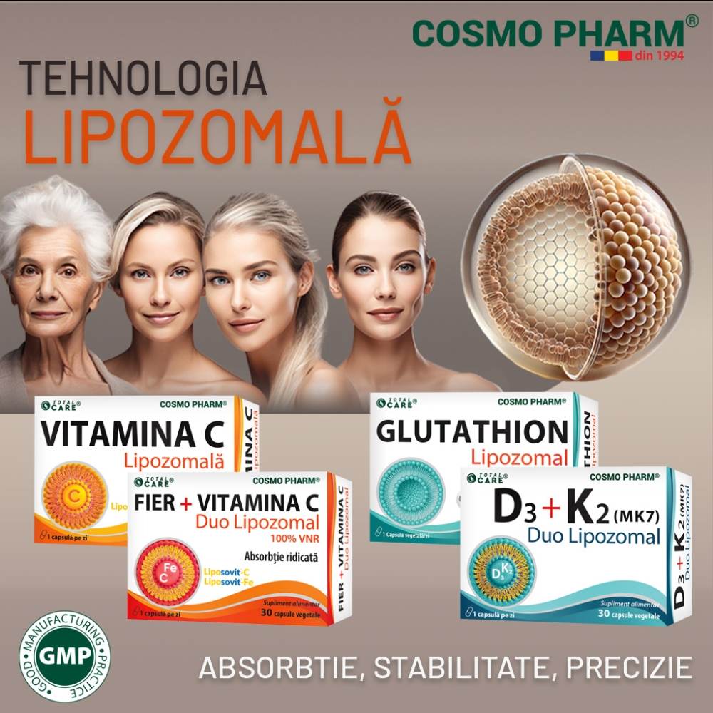  COSMO PHARM: Creştere de 30% pe segmentul suplimentelor pentru longevitate
