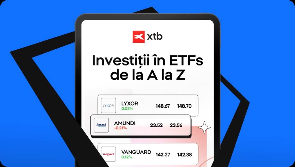 XTB lansează eBook-ul "Investiţii în ETFs de la A la Z", ghid esenţial pentru investitorii la început de drum