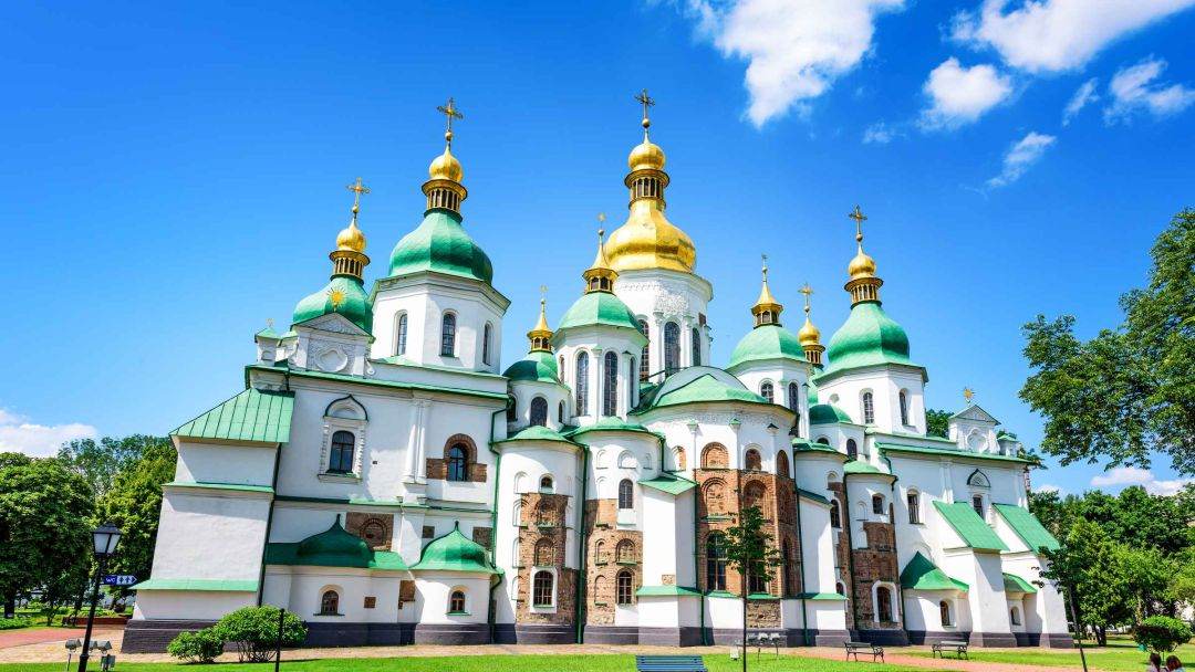 Un atac rusesc avariază Catedrala Sfânta Sofia din Kiev