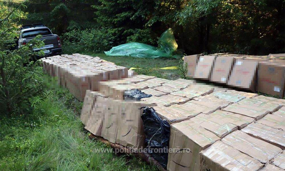 Ţigări de peste 1,7 milioane lei, descoperite de poliţiştii de frontieră în judeţul Suceava