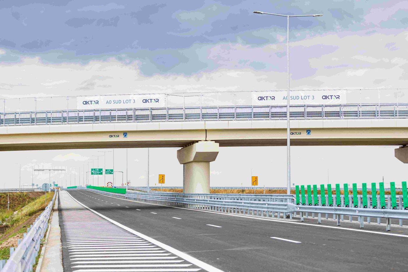 Autostrada A0 Sud este completă: AKTOR a dat în trafic Lotul 3