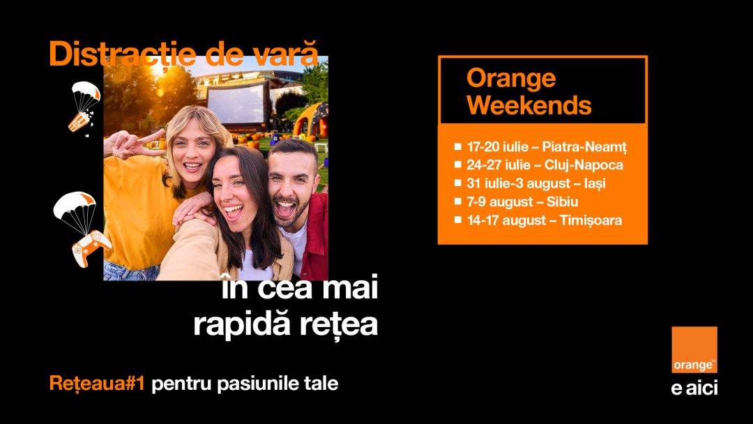 Orange Weekends revine cu experienţe interactive şi proiecţii 360° în cinci oraşe