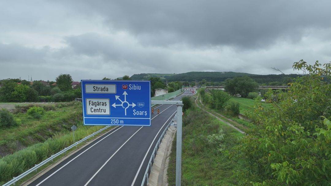 STRABAG deschide centura ocolitoare Făgăraş cu cinci luni înainte de termen