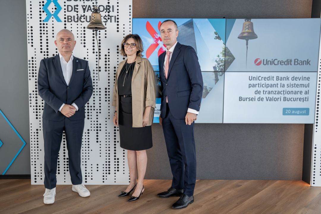 UniCredit Bank devine Participant la Bursa de Valori Bucureşti