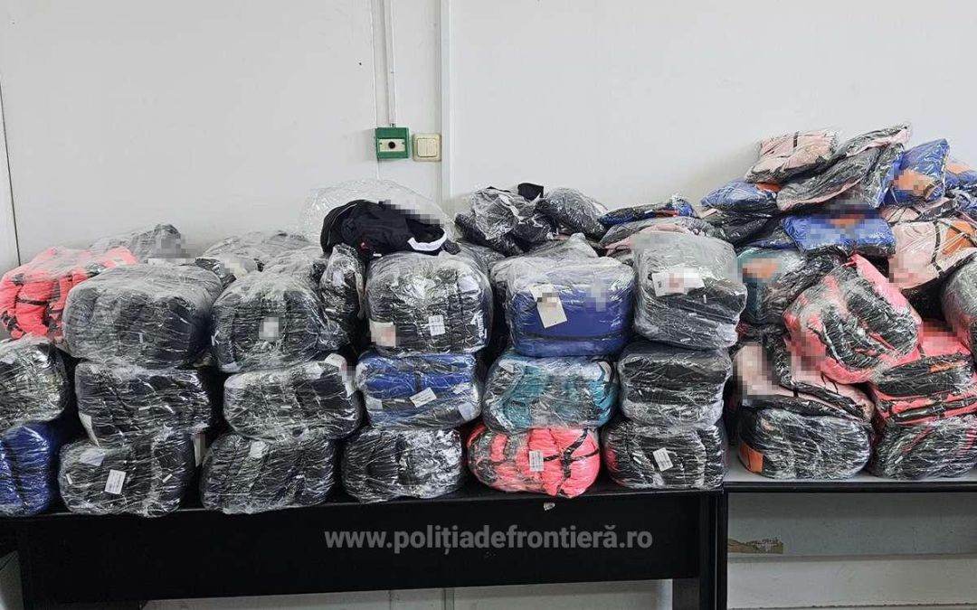 Poliţia de Frontieră: Mărfuri contrafăcute, descoperite de poliţiştii de frontieră giurgiuveni 