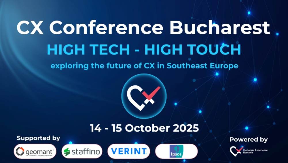 CX Conference Bucharest 2025 aduce în prim-plan liderii globali din Customer Experience şi cele mai recente studii despre clienţii din România
