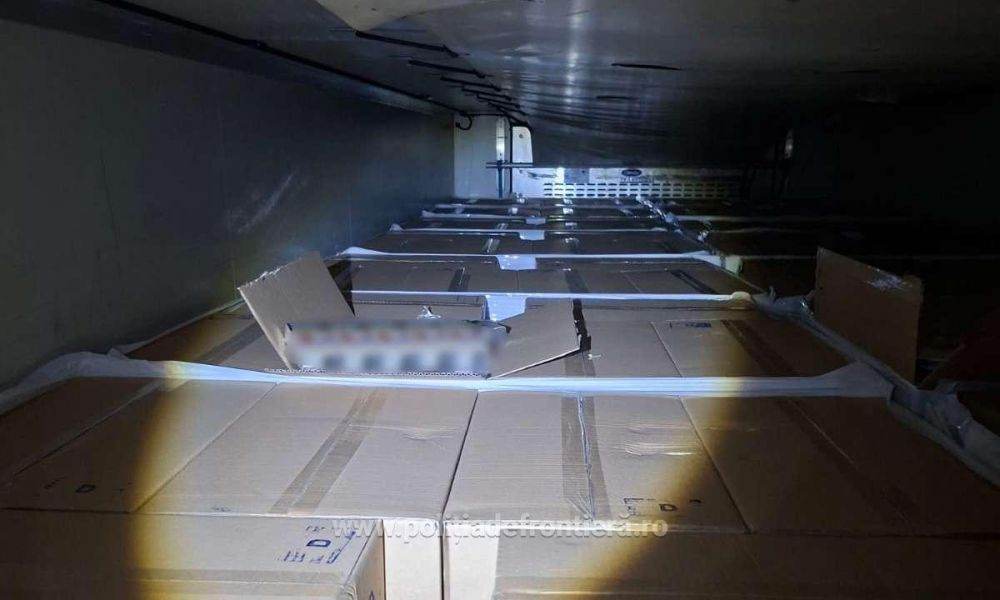 Peste 11 milioane de ţigarete de contrabandă, confiscate de Poliţia de Frontieră Giurgiu la Calafat