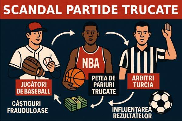 Scandal în sportul mondial: jucători de baseball, vedete NBA şi arbitri de fotbal - implicaţi în cazuri de pariuri trucate