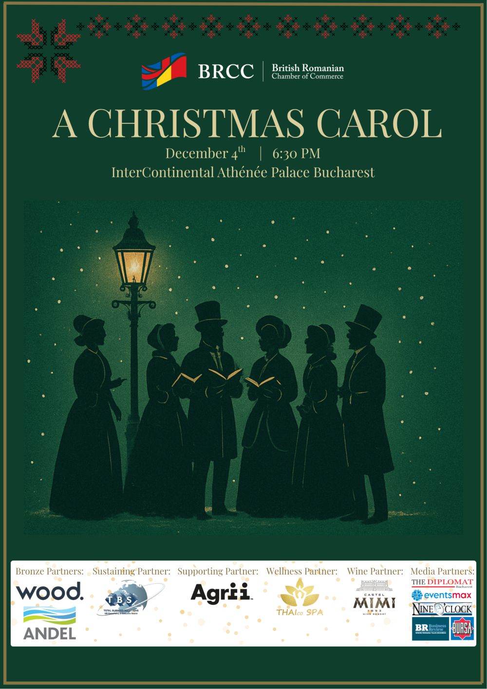 Camera de Comerţ Britanică-Română pregăteşte un eveniment festiv inspirat din „A Christmas Carol”