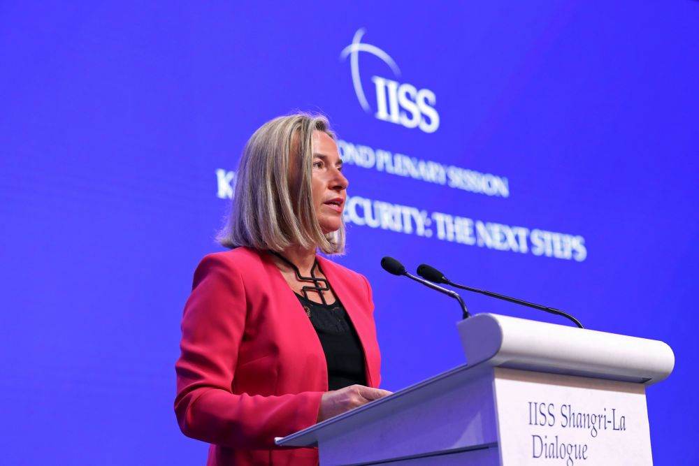 Federica Mogherini şi un înalt diplomat european au fost reţinuţi în Belgia într-o anchetă privind fraude cu fonduri UE