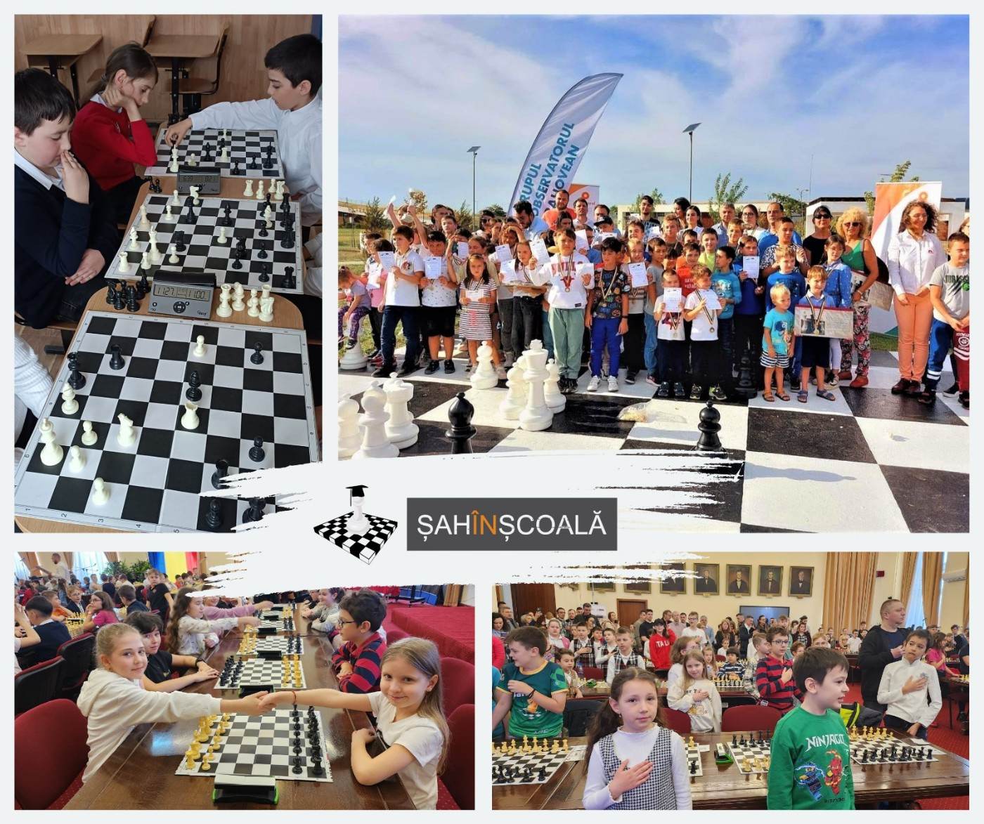 Peste 125.000 de copii, din 37 de judeţe beneficiază de programul "Şah în şcoală"