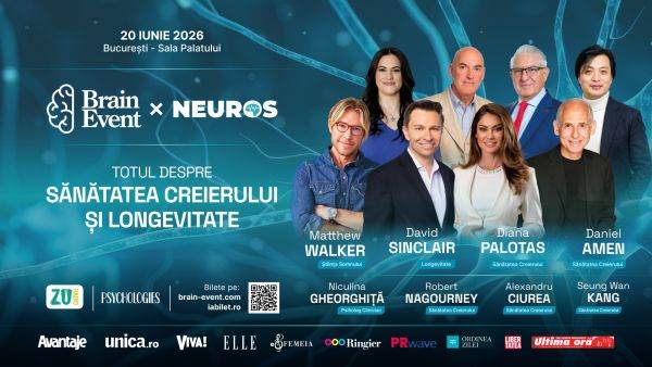 Brain Event 2026 - eveniment dedicat sănătăţii creierului, longevităţii ...