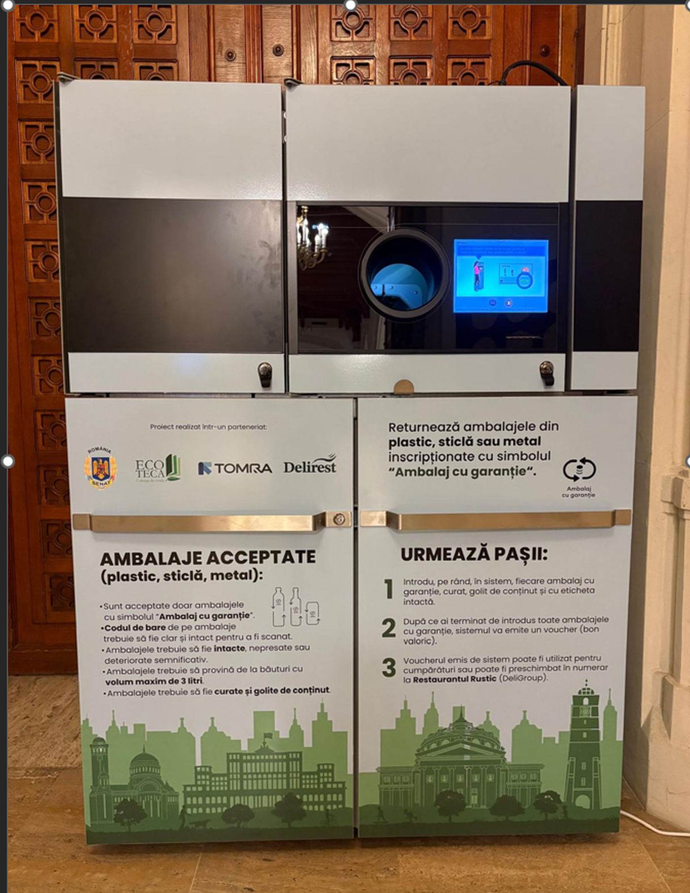 Senatul instalează un sistem automat pentru ambalaje SGR