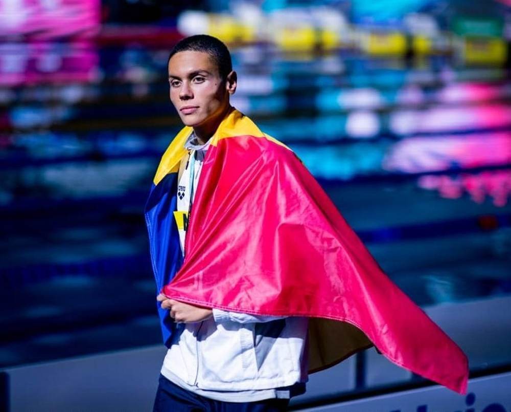 David Popovici a câștigat al treilea aur european la 100 m liber