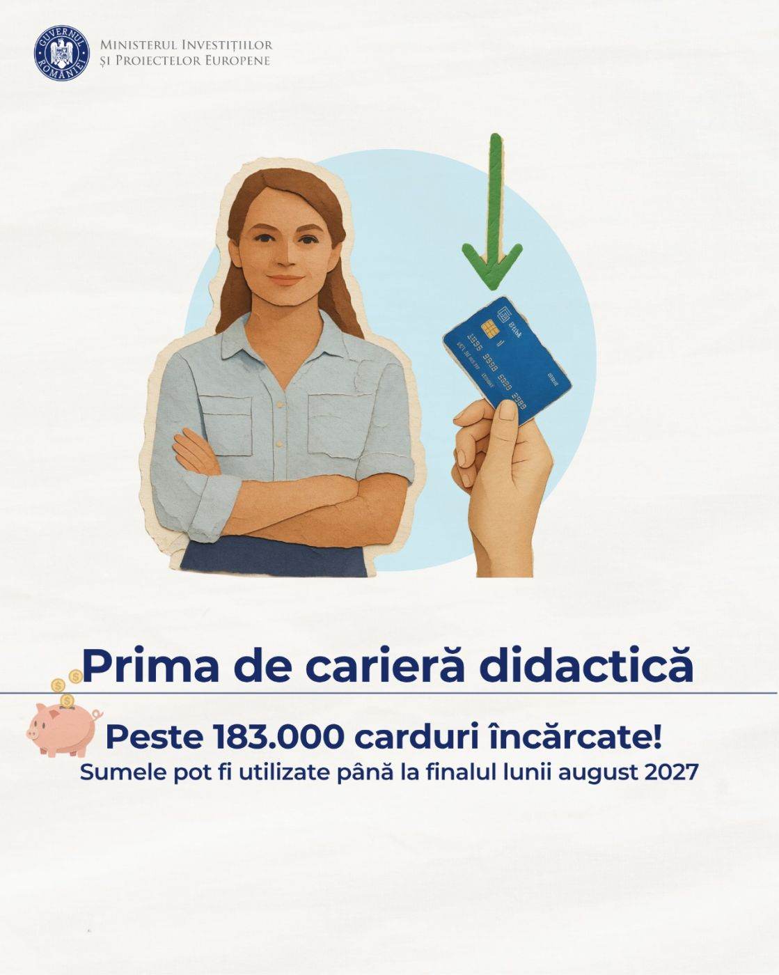 MIPE a finalizat plata primei de carieră didactică pentru cadrele didactice și didactice auxiliare din învățământul preuniversitar de stat