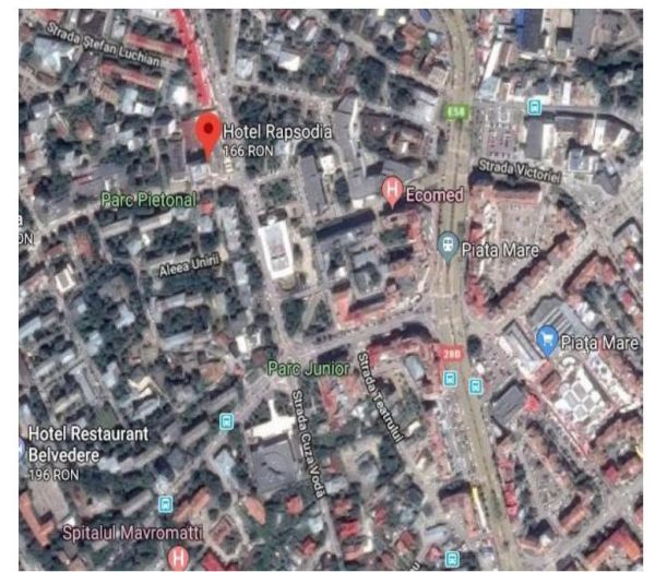 Vânzare hotel Rapsodia Botoşani la preţul de 251,77 eur/mp - dotări incluse