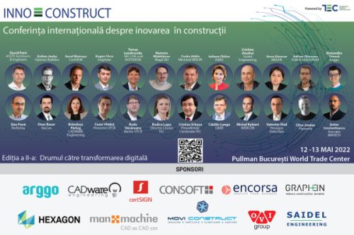 Conferinţa internaţională despre inovarea în construcţii - Drumul către transformarea digitală- are loc în 12-13 mai, la Bucureşti