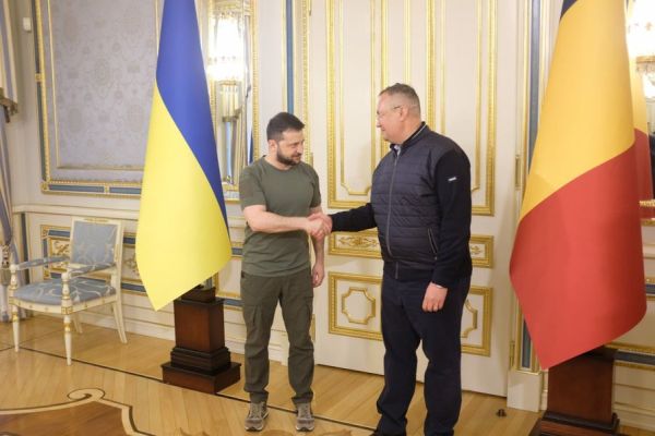 Nicolae Ciucă, Marcel Ciolacu şi Bogdan Aurescu, vizită oficială la Kiev