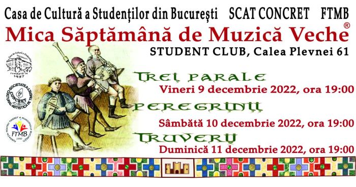 Casa de Cultură a Studenţilor găzduieşte mai multe concerte de muzică veche