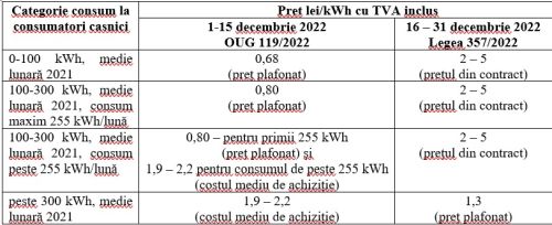 Eliminarea declaraţiei pentru locul de consum, nu elimină aplicabilitatea plafonării doar pentru un singur loc de consum