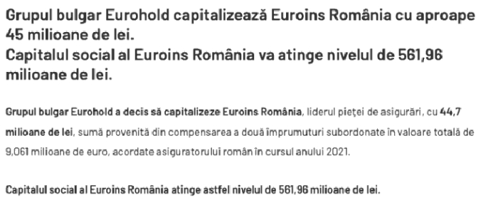 Complicitate cu repetiţie a conducerii ASF la muşamalizarea indicatorilor de solvabilitate ai EUROINS, noul lider în piaţa RCA