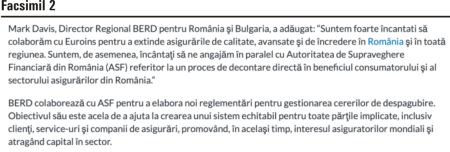 ASF a indus în eroare BERD ca să cumpere acţiuni la grupul care deţine Euroins