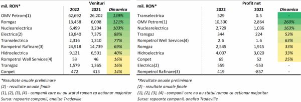 TradeVille: Companiile româneşti din energie - vedetele anului 2022