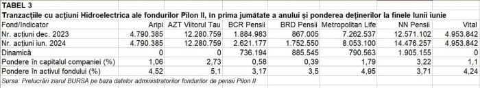 Which BSE shares did the Pilon II funds trade in the first half of the year?