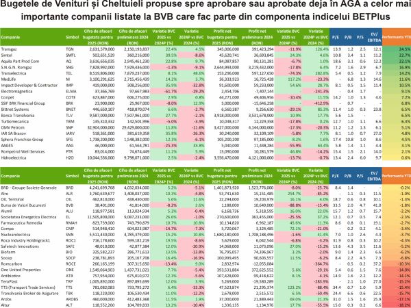 TradeVille: Companiile majore de la BVB aşteaptă creşterea cifrei de afaceri în 2025
