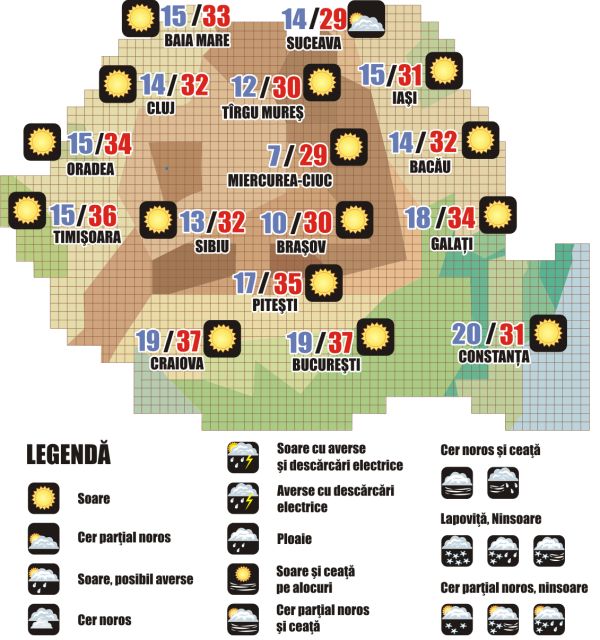 Prognoza meteo (09.08. - 10.08.2025)