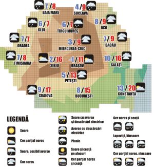 Prognoza meteo (18.11. - 19.11.2025)
