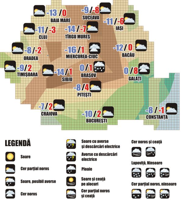 Prognoza meteo (20.01. - 21.01.2026)