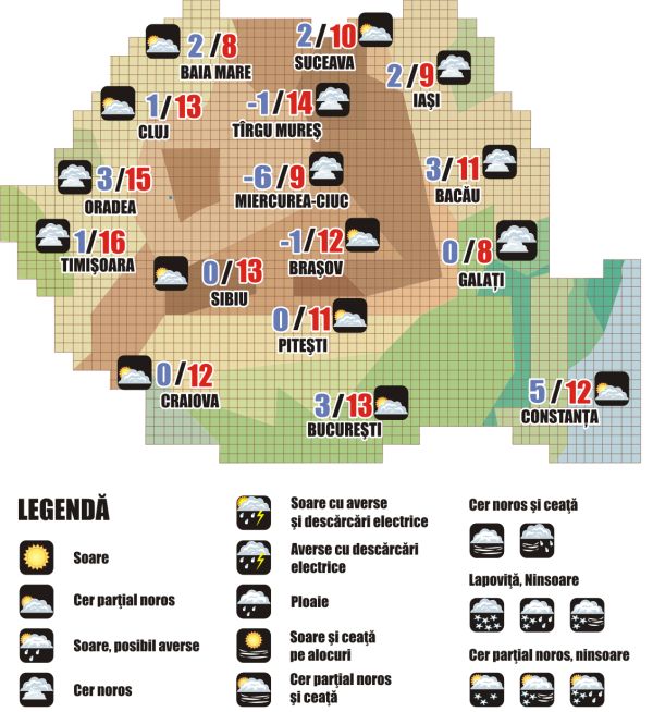Prognoza meteo (06.03. - 07.03.2026)