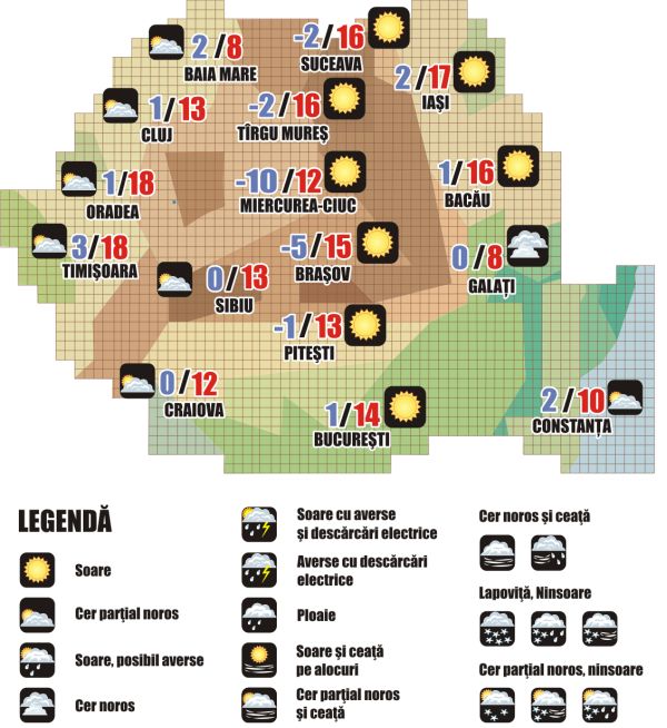 Prognoza meteo (11.03. - 12.03.2026)