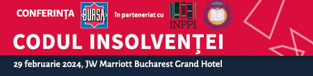 Conferinţa BURSA Codul insolventei 2024