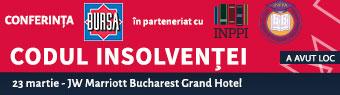 Conferinţa BURSA “Codul Insolvenţei”