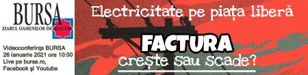 Electricitate pe piata libera 2021