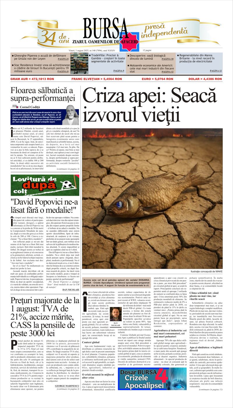 Ediţia din 01.08.2025