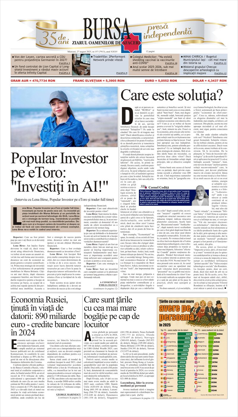 Ediţia din 27.08.2025