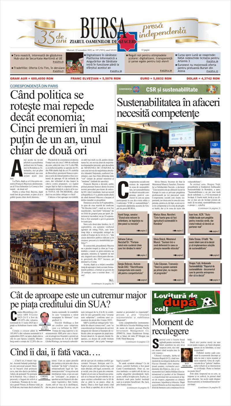 Ediţia din 22.10.2025