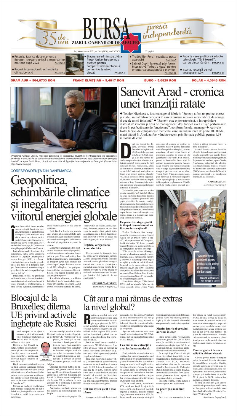 Ediţia din 30.10.2025
