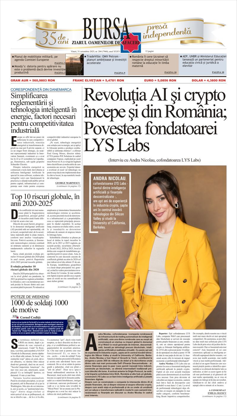 Ediţia din 31.10.2025
