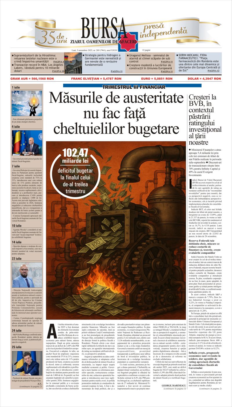 Ediţia din 03.11.2025