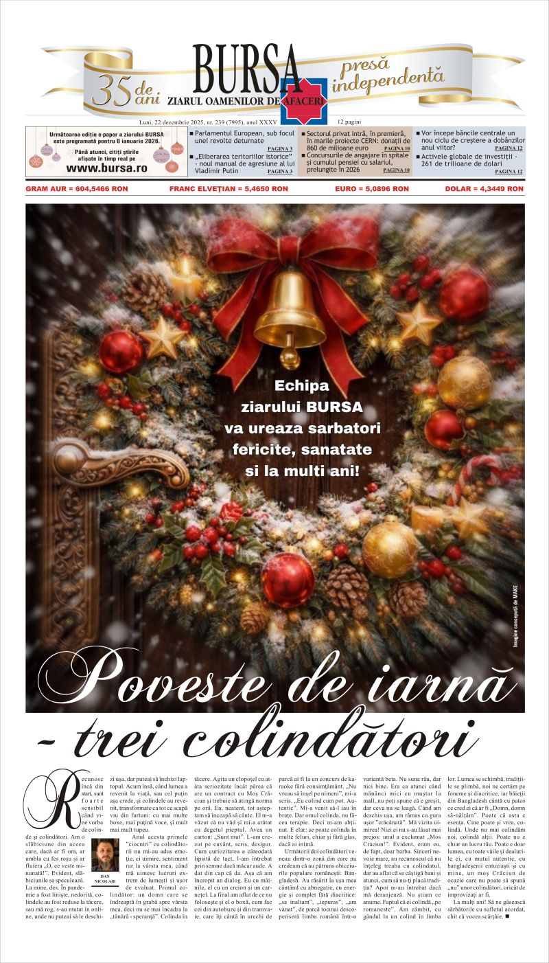 Ediţia din 22.12.2025