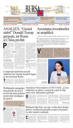 Prima pagină 16.03.2026