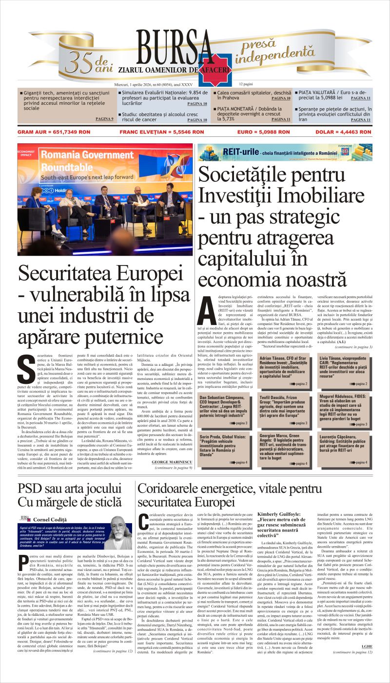 Ediţia din 01.04.2026