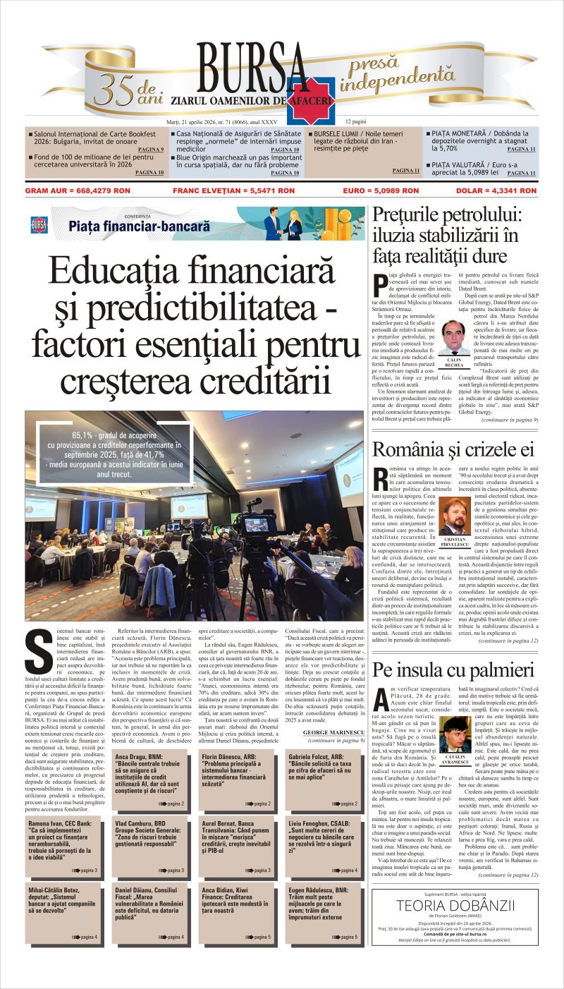 Ediţia din 21.04.2026