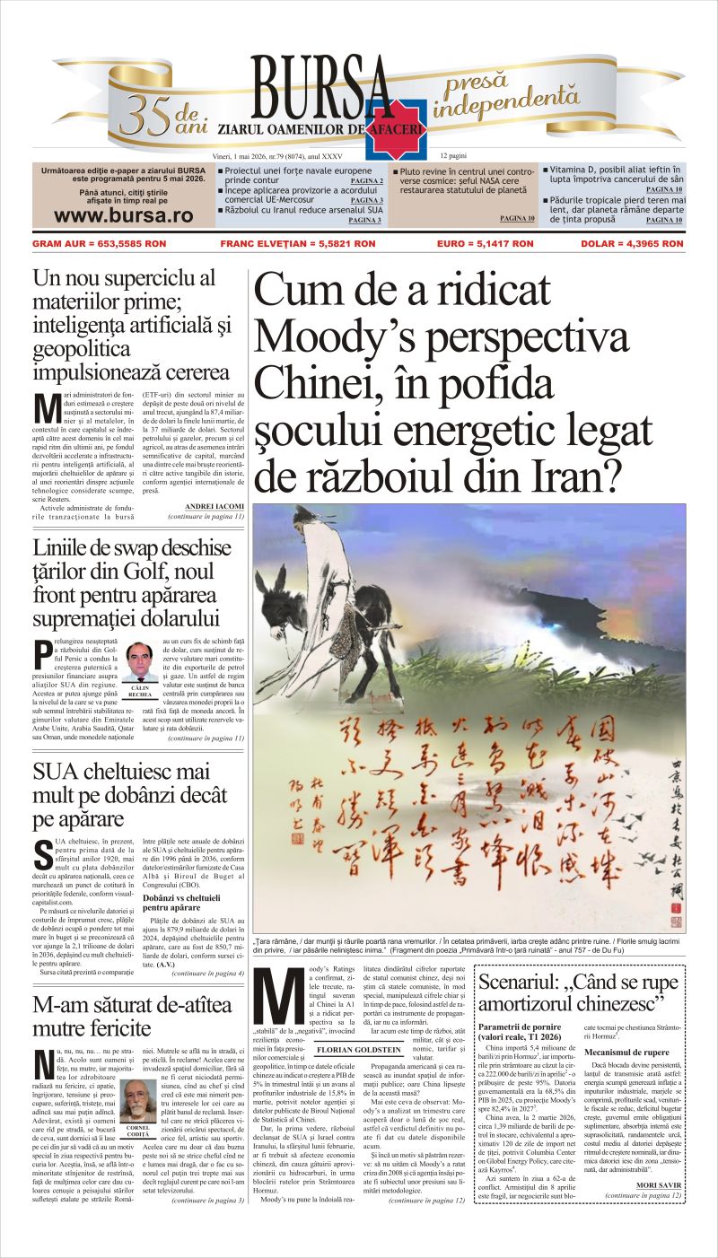 Ediţia din 01.05.2026